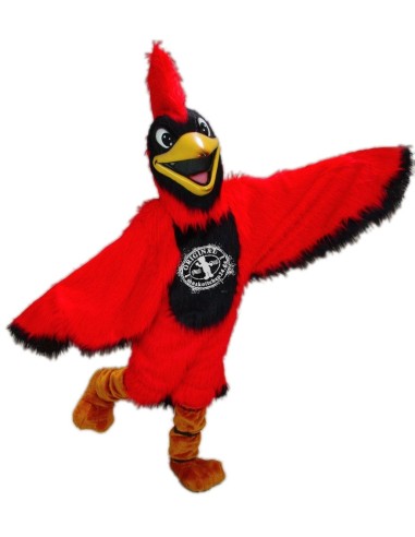 Красный кардинал птица Костюм талисмана 1 (рекламный персонаж)