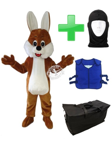 Кролики костюм медведя-талисмана 9а + охлаждающий жилет "М24" + сумка "Звезда" + гигиеническая маска (высокое качество)