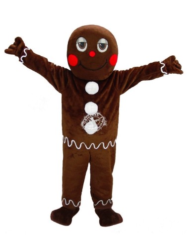 Gingerbread Person Costume Mascot 1 (Advertising Character)
