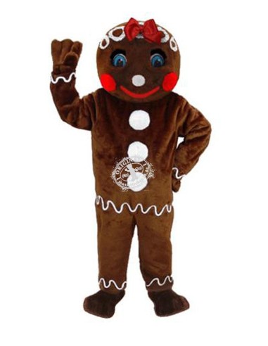 Gingerbread People Mascot Costume 3 (Professional)