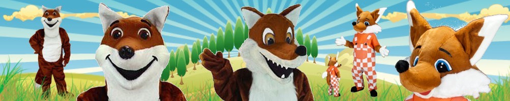 Fox costumes mascot ✅ Running figures advertising figures ✅ Promotion costume shop ✅