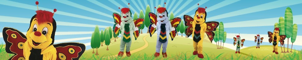 Mascotas disfraces de mariposas ✅ figuras para correr figuras publicitarias ✅ tienda de disfraces de promoción ✅