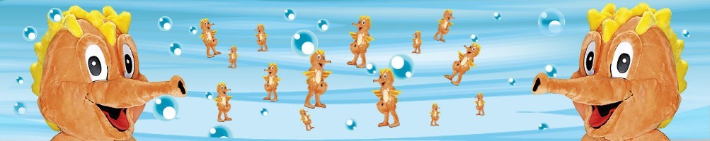 Костюмы морских коньков-талисманов ✅ беговые фигуры рекламные фигурки ✅ магазин рекламных костюмов ✅