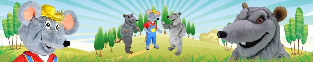 Costumes de rat Mascottes ✅ Chiffres en cours d'exécution Chiffres publicitaires ✅ Boutique de costumes de promotion ✅