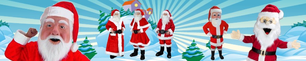 Maskotki kostiumów Świętego Mikołaja ✅ figury do biegania figurki reklamowe ✅ sklep z kostiumami promocyjnymi ✅