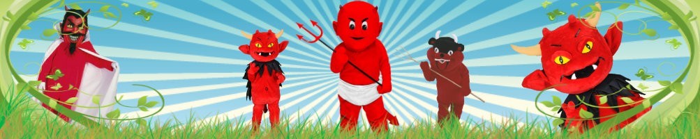 Teufel Kostüme Maskottchen ✅  Lauffiguren Werbefiguren ✅ Promotion Kostümshop ✅